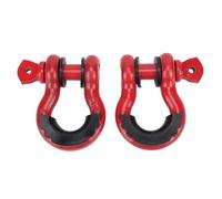 Fockety D Ring Rackle, 4,75T Break Strength 2pcs 3 / 4in Hourdeau de Récupération de la Route Hauche D Anneau Auto Shackle pour Rouler à Remorque TRAPH Trap Trap