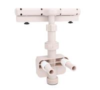 Fockety Double Pool Pool Fountain, Arroseur en Cascade Réglable avec des Lumières LED, Fountain à 360 ° Fountains d'eau de Refroidissement et de Relaxation pour Les Piscines Enragées