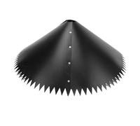 Fockety Ecarteur d'écureuil pour Poteau de mangeoire d'oiseaux, Poteau en PVC avec Ressort de Protection Contre Les écureuils, arrêt de Montage sur Poteau pour Crochets de Berger,