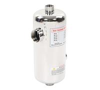 Fockety Échangeur de Chaleur de Piscine, échangeur de Chaleur à Tube en Acier Inoxydable 40KW, échangeur de Chaleur à Eau Salée pour Spa, Piscine, Chauffage Solaire de Piscine