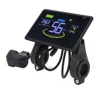 Fockety Écran LCD pour Trottinette électrique, Accessoires avec connecteur étanche, Compteur de Vitesse et odomètre, écran Couleur HD pour vélo Adultes et Enfants, Usage Quotidien