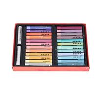 Fockety Ensemble de 26 Pastels à L'huile Doux, Couleurs Vives, Texture Crémeuse, Sûr à Utiliser, Pastels à L'huile pour Enfants et Adultes, pour la Peinture, les Graffitis, le Coloriage