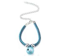 Fockety Ensemble de Collier pour Chat de Style Japonais avec Cloche en Nylon Doux pour la Peau pour Un Port Confortable et Sain (Jane LAN)