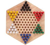 Fockety Ensemble de Dames Chinois en Bois, Couleurs Vives Imprimement Lisse des Dames Chinois Classiques avec Base, pour Une Relation Enfant Amusante en Famille