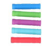 Fockety Ensemble de Jouets de Dentition en Silicone pour bébé, Bâton de Dentition de Musculation pour Nouveau-né, 5 Pièces