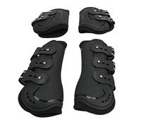 Fockety Ensemble de Protège-Jambes de Cheval Résistants, Bottes Tendineuses pour Saut d'obstacles, Conception Ventilée (M)