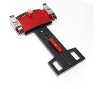 Fockety Équerre réglable pour scie à rail, équerre de guidage en alliage d'aluminium avec support de bord, butées d'angle de -60° à 60°, pour coupes d'onglet de précision