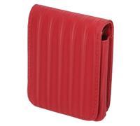 Fockety Étui de Maquilage pour Rouge à Lèves avec Miroir, Mini Sac étanche en PU, Pochette de Voyage pour Les Cosmétiques, Support de Maquilage Portable pour Les Cosmétiques, Sorties à Ongies