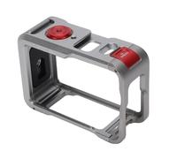 Fockety Étui de Protection en Métal, Coussin d'amortissement Haute densité, Structure à Double Ouverture, Cage de Caméra en Alliage d'aluminium, Cage de Protection pour Caméra 'Action avec