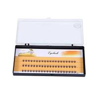 Fockety Extension de Faux Cils Doux Cils de Luxe Volume 60 Boutons FLAS FANS 3D pour Coins Externes Allongés (6MM)