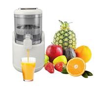 Fockety Extracteur de jus électrique, moteur 7,4 V CC à 360°, rechargeable par USB, avec brosse et bec verseur étanche, facile à nettoyer, pour légumes et fruits