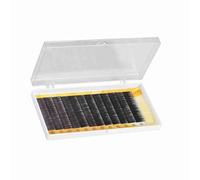 Fockety Faux Sourcils Confortables, Doux et Bouclés pour Créer du Volume et Combler les Lacunes, Légers et Réutilisables pour les Professionnels de la beauté Noir 12 Pièces (11mm)