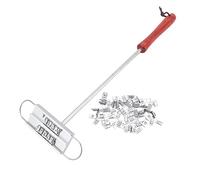 Fockety Fer à Marquer la Viande pour Barbecue avec Lettres Modifiables, Outil de Presse à Steak Persek Personnalisé pour Griller, Opération Simple, Conception Ergonomique