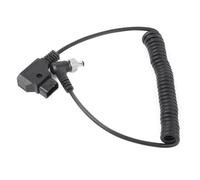 Fockety Fil à Ressort D-Tap to DC Câble d'alimentation pour la Surveillance, Fil Noir Portable avec Verrouillage, Connexez la Batterie du Port V au Port DC, BMCC BMPC/ATOMOS/BESTVIEW Monitor
