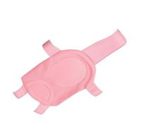 Fockety Filet de Bain pour bébé, Support en Maille Antidérapant avec Oreiller en éponge Douce, Conception Antidérapante pour la sécurité, adapté aux Bébés Nouveau-nés, Blanc (PINK)