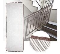 Fockety Filet de sécurité Réglable pour Escaliers, Empêche Les Accidents, Filet de Garde-Corps D'escalier, pour Bébés, Tout-Petits, café, 78,7 X 30,3", Maille Durable (Filet de Protection 2m Marron)