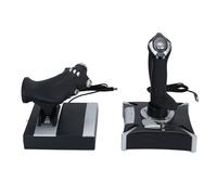 Fockety Flight Simulator Joystick, Flight Simulation System Joystick & Throttle with Vibration, Flight Throttle et Joystick Flight Simulator Game Controller pour la Série X S WINS7 8 10 11