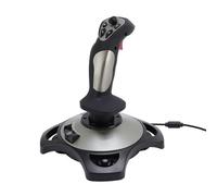 Fockety Flight Simulator Joystick, USB Flight Stick pour la Simulation de Vol avec Gaz, Système de Simulation de Vol Joystick, Contrôleur de Jeu de Simulateur de Vol pour Wins 7 8 10 11