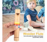 Fockety Flotte de Flûte Piccolo en Bois Piccolo Flute pour Enfants Développement Sensoriel