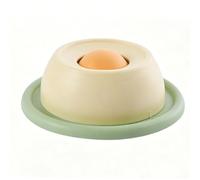 Fockety Gamelle Anti-glouton pour Chien, Gamelle Antidérapante avec Balle Interactive à Rouler, Anti-étouffement pour Chiens et Chats, Distributeur de Bouillon D'os, Yaourt et (Yellow)