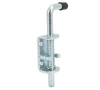 Fockety Goupille de Verrouillage Galvanisée à Ressort, Boulon de sécurité pour Porte de Remorque, Camping-car, Acier au Carbone 12 X 171 Mm pour Conteneur de Coffre - Convient aux Portes en Bois,