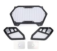 Fockety Grille de Pare-Chocs Avant Noire 3 Pièces, Remplacement en Alliage D'aluminium pour Maverick R 2024 Plus Tard, avec Conception en Maille Carrée pour Un Flux d'air et Un