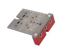 Fockety Guide de Perçage de Charnière, Guide de Montage de Charnière de Porte d'Armoire en Alliage d'Aluminium, de Perçage pour le Travail du Bois, de à Grandeur (L 360 ml 6.8x14.5cm / 2,7x5,7