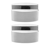 Fockety Guides Inférieurs de Porte de Douche Coulissante, 2 Pièces en Acier Inoxydable, Butées Battantes de Porte de Douche, Pièces de Rechange pour Portes de, Portes de Chambre