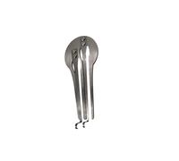 Fockety Guimbarde miniature en laiton, instrument de musique à bouche, facile à apprendre pour les débutants, avec un son ethnique authentique, pour le chant diphonique (SILVER)
