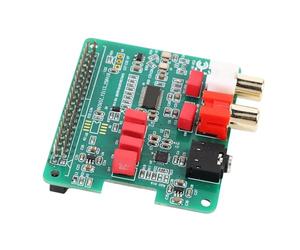 Fockety HiFi DAC Hat, Carte d'extension de Carte Son 384 KHz 32 Bits, Module HiFi DAC avec Prise Casque 3,5 Mm Plaquée Or pour 5 4 3B 3B+ 2B W