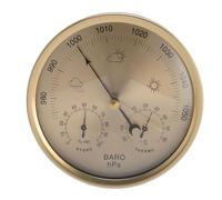 Fockety Hygromètre du Baromètre du Thermomètre, Station Météo de 3 en 1 avec Un Type de Cadran Précis Construction en Alliage en Aluminium, pour Une Utilisation en Extérieur