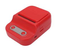 Fockety Imprimante D'étiquettes Thermique, Mini Machine D'étiquetage de Poche sans Fil Bluetooth pour Smartphone, Imprimante Thermique USB, étiqueteuse Rechargeable pour Le Bureau à (Rouge)