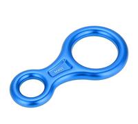 Fockety Incassable 35KN Figure 8 Descender de la Corde pour l'escalade de sécurité Adaptée à la Plupart des Personnes Grimpant l'anneau de Descendance (Blue)