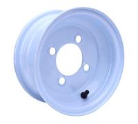 Fockety Jante VTT 19x7-8, 4 trous de boulons, jante VTT 8 pouces en alliage d'aluminium, moyeu avant et arrière pour karting, quad, moto tout-terrain, tondeuse autoportée