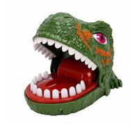 Fockety Jeu de Dents de Dinosaure, Jouet Amusant à Mordre Les Doigts, Jeu Interactif pour Enfants, Coordination œil-Main (Green)