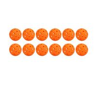 Fockety Jeu de Pickleball 40 Trous Résistant à l'usure avec Trajectoires de Vol Droites pour la Pratique du Lancer de Balle et de la Frappe (Orange)