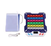 Fockety Jeu de Puzzle électronique Sudoku, 13 500 Puzzles avec Mode D'enseignement et Effets de Lumière Colorés, Entraîneur Logique Compact et Portable pour Enfants, Adolescents et