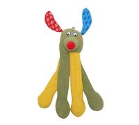 Fockety Jouet à Mâcher Interactif Grincheux, Jouets à Mastication de Chien de Forme Animale avec Papier Sonore intégré pour Le Jeu de Mastication de Dentition, PP Tissu Durable en Coton (Green)