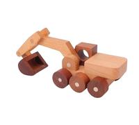 Fockety Jouet D'excavatrice en Bois, Véhicule D'ingénierie D'excavatrice en Bois pour Enfants, Jouet de Construction en pour la Collecte et L'affichage