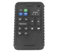 Fockety Jouets de Dentition Pour bébé, Jouets Sensoriels en Silicone en Forme de TéléPhone Portable Portable Pour bébé, à Mâcher Pour Les Garçons, Les Fille et Lesfants en Basâge (BLACK)