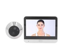 Fockety Judas de Porte Numérique, Caméra Judas de Porte Intelligente WiFi HD 1080P avec écran LCD de 4,3 Pouces, Vision Nocturne IR, Détection de Mouvement, pour la sécurité de la Maison