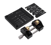 Fockety Kit D'affûtage de Burins, Système de Guide D'affûtage, Kit de Gabarit de Burins, Règle D'angle en Alliage D'aluminium, Guide Réglable, Outils de Travail du