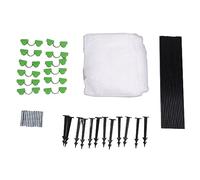 Fockety Kit d'Arceaux de Serre, 98,4x236.2 Pouces Cercles de Jardinage pour Les éclairs Surélevés, Tunnel de Culture en Fibre de Verre Rouille