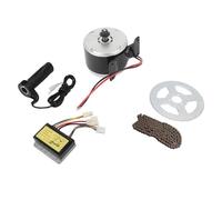 Fockety Kit de Moteur électrique à Courant Continu 12 V 250 W avec Contrôleur - Moteur à Engrenages électrique Haute Vitesse pour Moto, Scooter, Matériau en Alliage D'aluminium Durable