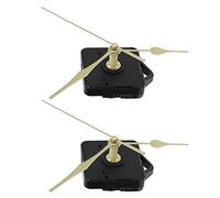 Fockety Kit de Pointeurs de Mouvement D'horloge Dorés avec Synchronisation Précise, Longue Durée de Vie de la Batterie et Installation Facile, 2 Jeux de Pièces de Réparation D'horloge DIY pour le