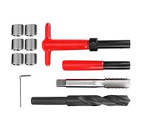 Fockety Kit de Réparation de Filetage de clé de Robinet torsadé Durable en Acier Inoxydable, pour la Communication par Micro-ondes, Insertion Filetée M16x2