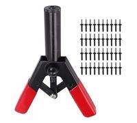 Fockety Kit de riveteuse Manuelle 41 pièces avec Rivets en Nylon Assortis et Outil d'extraction, Compatible avec Les Rivets en Plastique pour la réparation de pièces Automobiles