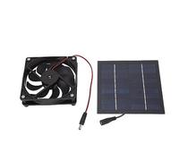 Fockety Kit de Ventilateur de Panneau Solaire, Kit de Ventilateur d'Échappe de Panneau Solaire 50W, de Ventilation d'Échappe