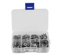 Fockety Kit de Verrouillage de Rondelle Résistant en Acier Inoxydable, pour Accessoires de Fixation avec Boîte Compacte pour M5 M6 M8 M10, 200 Pièces