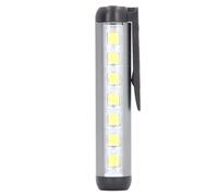 Fockety Lampe de Poche LED Rechargeable par USB en Alliage d'Aluminium AVEC Pince, Mini Lampe de Poche à Double Faisseau pour Infirmières, Étudiants, Médecins